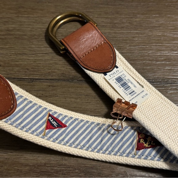 Ralph Lauren POLO canvas and leather belt. - Picture 3 of 3